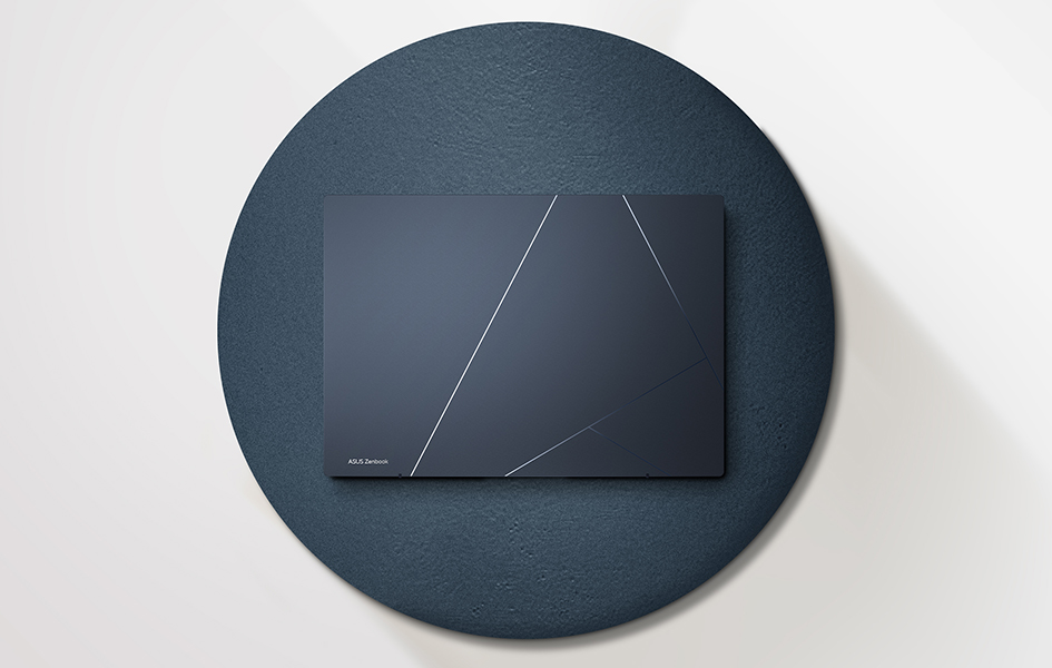 Closed Zenbook 14 OLED from above