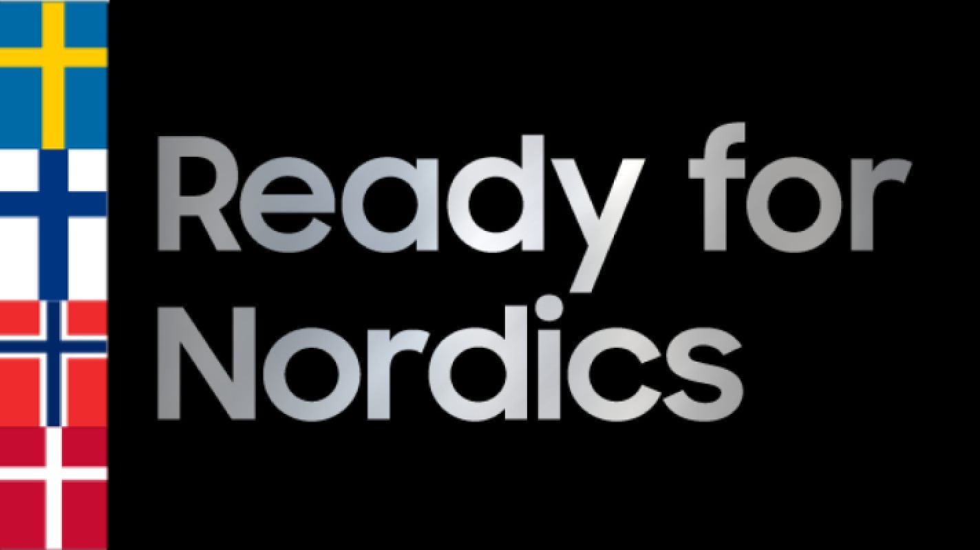 Svensk, finsk, norsk og dansk flagg og teksten Ready for Nordicts