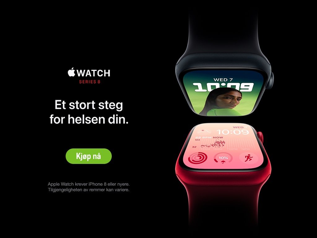 Apple Watch Series 8 Kjøp nå