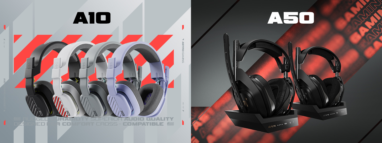 Logitech Astro A10 + A50 gaming-headset