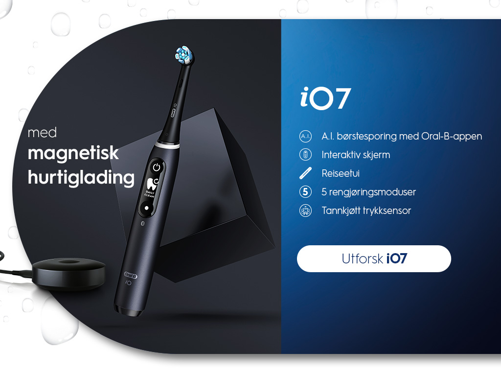 Oral B iO7 og magnetisk hurtiglading