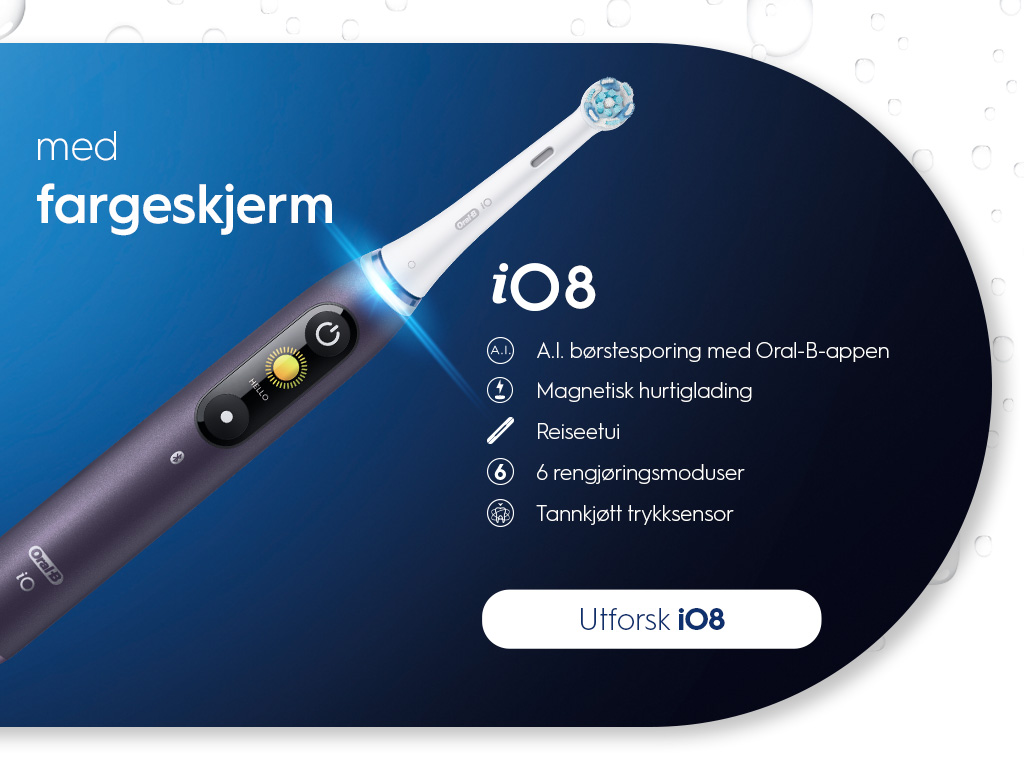 Oral B iO8 med fargeskjerm