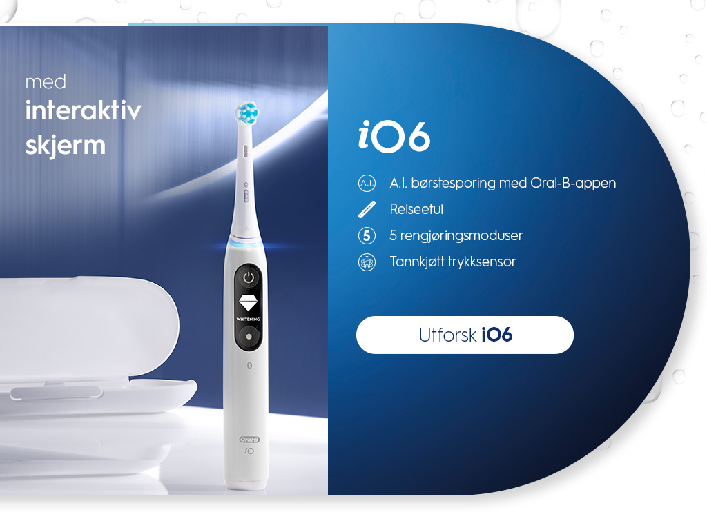 Oral B iO6 med interaktiv skjerm