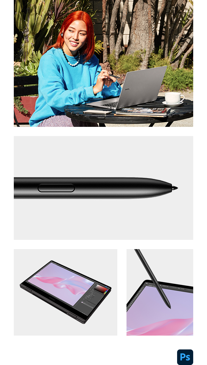 Galaxy Book 360 og S Pen – ta med ideene dine til skjermen og gjør dem levende