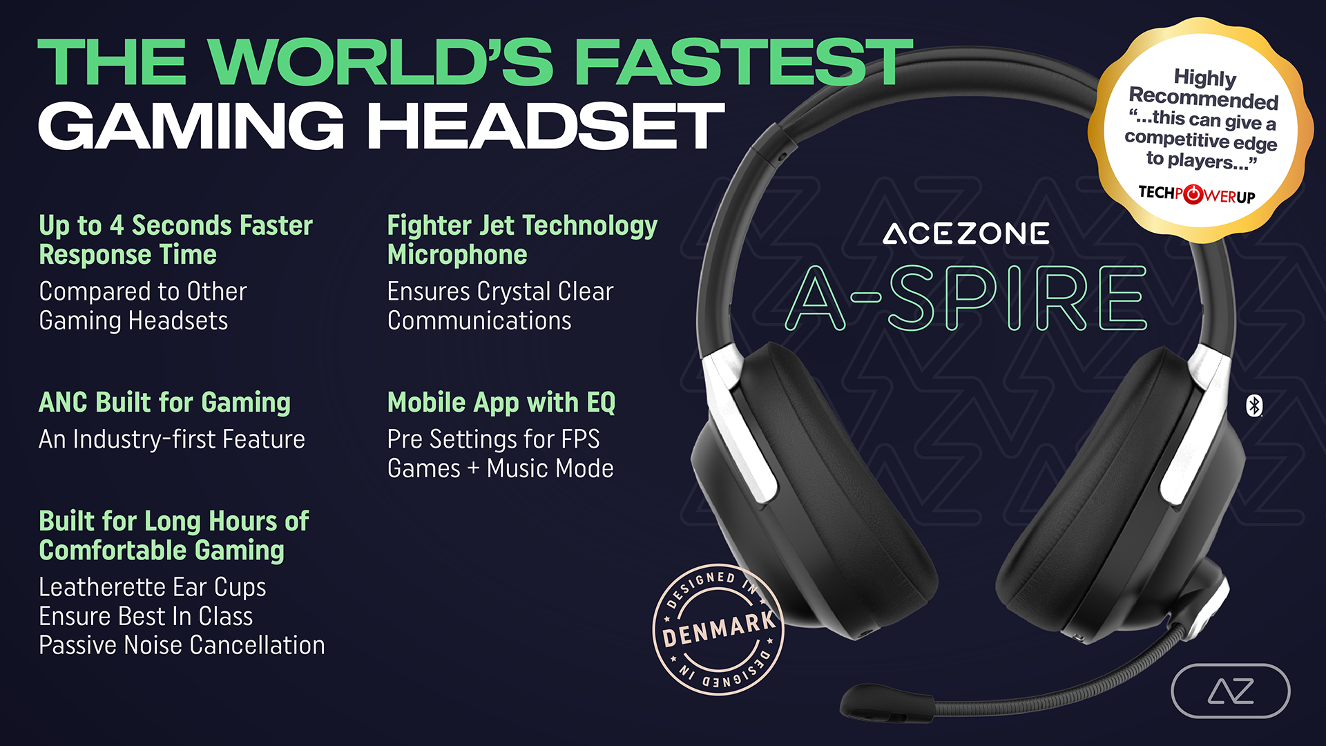AceZone ASpire ANC gaming headset Elkjøp
