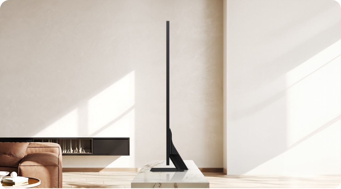 Samsung Neo QLED TV med et stilig Infinity One Design-utseende