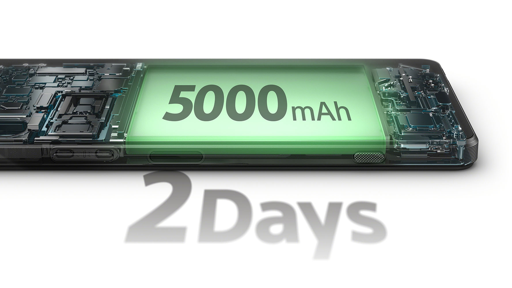 Sony Xperia 1 VI med fokus på batteriet som varer i 2 dager