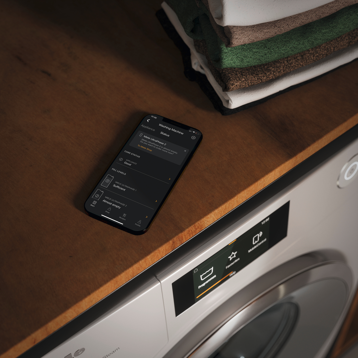 Miele@home-appen som lar deg styre vaskemaskinen med smarttelefonen din