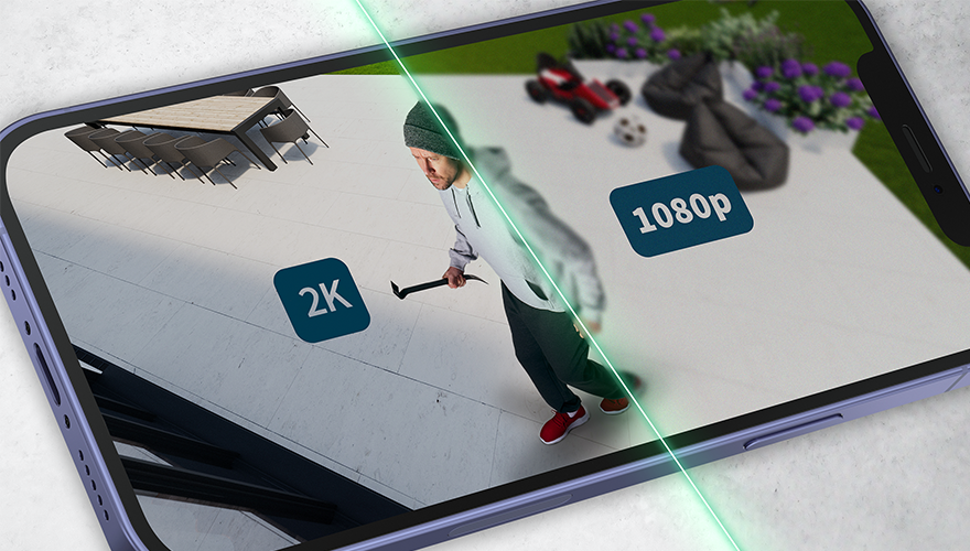 Arlo Essential utendørs overvåkningskamera i 2K og 1080p