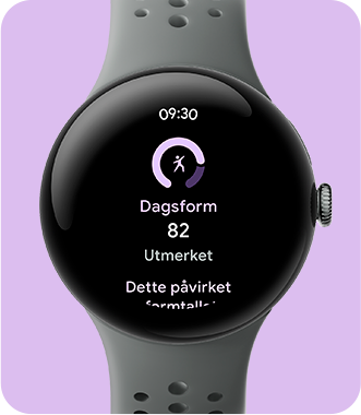 Pixel Watch 3 med dagsform-funksjon på skjermen