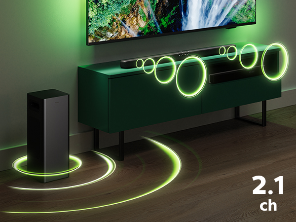 Philips B6309 Subwoofer med 2.1-kanallyd
