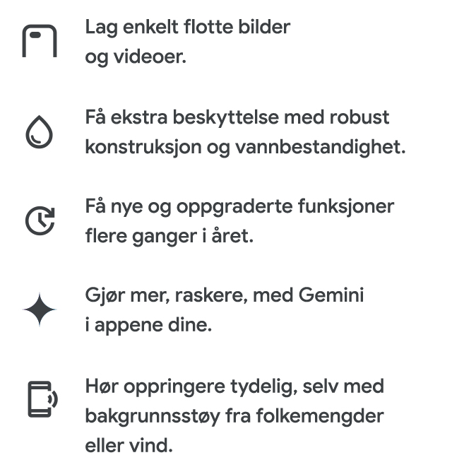 Google Pixel 9a kort fortalt