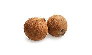 to kokosnøtter