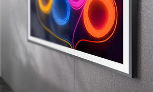nærbilde av den nederste delen av Samsung The Frame 2020
