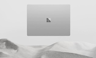 Baksiden av en Surface Laptop 3