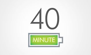 40 minutter med brukstid