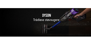 Dyson trådløse støvsugere banner