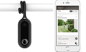 fjernkontroll og app på smarttelefon for overvåkningskamera
