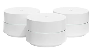 google wifi produktfoto  3-pakning hvit