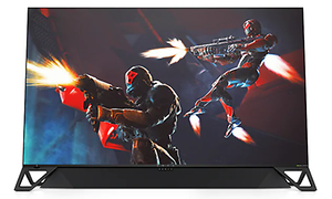 hp omen x med actionfigurer på skjermen