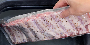 ribbe sous vide i vannbad