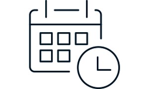 illustrasjon planlegging med tabell og klokke