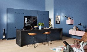 Epoq - Trend Blue Gray - Blått og sort kjøkken