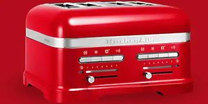 rød brødrister fra KitchenAid