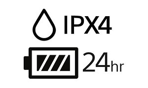 IPX4 og batterilogo