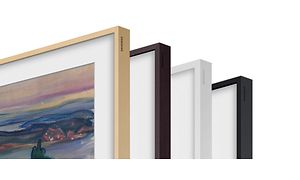 Samsung The Frame rammer i fire ulike farger