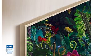 The Frame TV og illustrasjon av 100% fargevolum