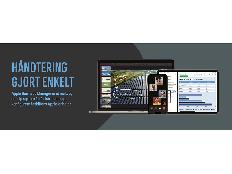 Apple Business Manager banner in Norwegian