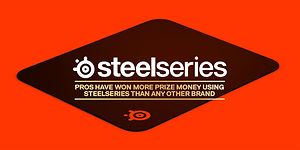 SteelSeries musematte med sitat "pros have won more prize money using SteelSeries than any other brand"