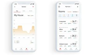 Mill app viser statistikk