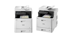 to Brother MFCL8690CDW-printere ved siden av hverandre
