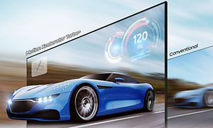 TV-Samsung Neo QLED-gaming-Bil kommer ut av TV