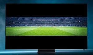 TV-Samsung Neo QLED-gaming-fotballstadion