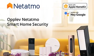 Netatmo Smart Home Security skjermbilde fra video på norsk