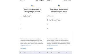 Configuring Google Assistant Voice Match EN