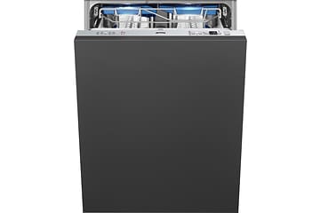 Svart SMEG oppvaskmaskin med FlexiFit