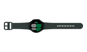 Grønn Samsung Galaxy Watch 4 strukket ut