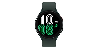 Grønn Samsung Galaxy Watch 4 forfra