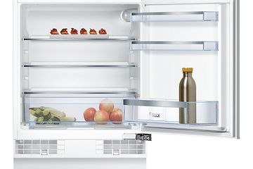 Small Bosch fridge with open door