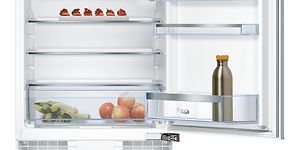 Small Bosch fridge with open door