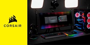 Gaming-PC med Corsair gamingtastatur