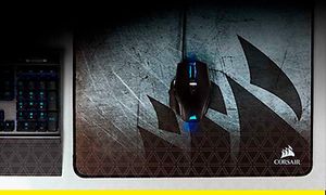 Nærbilde av Corsair musematte og mus
