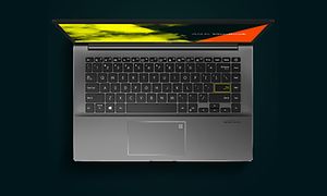Vivobook S14 sett rett ovenfra