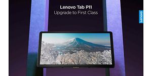 Lenovo Tab P11-nettbrett med fjellbakgrunn