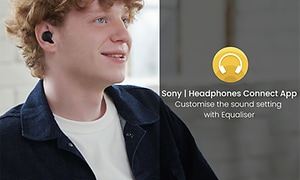 Sony-WF-C500-mann med ørepropper