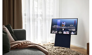 En Samsung-TV i en moderne stue